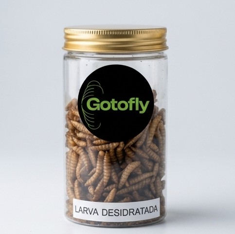 Larva desidratada